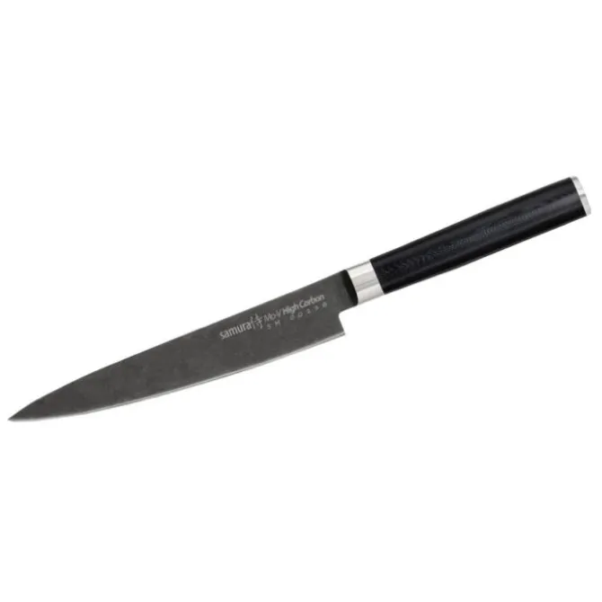 Samura MO-V Stonewash universeel mes 12,5 cm AUS-8 staal