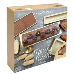 ScrapCooking boomstam bakvorm silicone goud 3-delig
