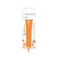 ScrapCooking chocolade decoratiepen 25 gram oranje