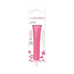 ScrapCooking chocolade decoratiepen 25 gram fuchsia