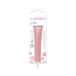 ScrapCooking chocolade decoratiepen 25 gram pastelroze