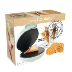 ScrapCooking elektrische kniepertjesmaker zeegroen