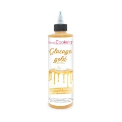Scrapcooking glazuur met chocoladesmaak 140 gr goud