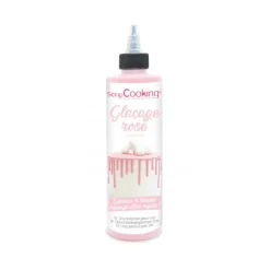 ScrapCooking glazuur met chocoladesmaak 130 gram roze