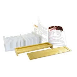 ScrapCooking Instant boomstam bakvorm silicone goud 3-delig