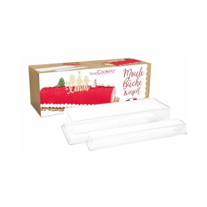 ScrapCooking kerstbûche bakvorm met insert 33 cm