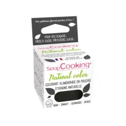 ScrapCooking Natural Origin kleurstofpoeder 3 gram Anthracite