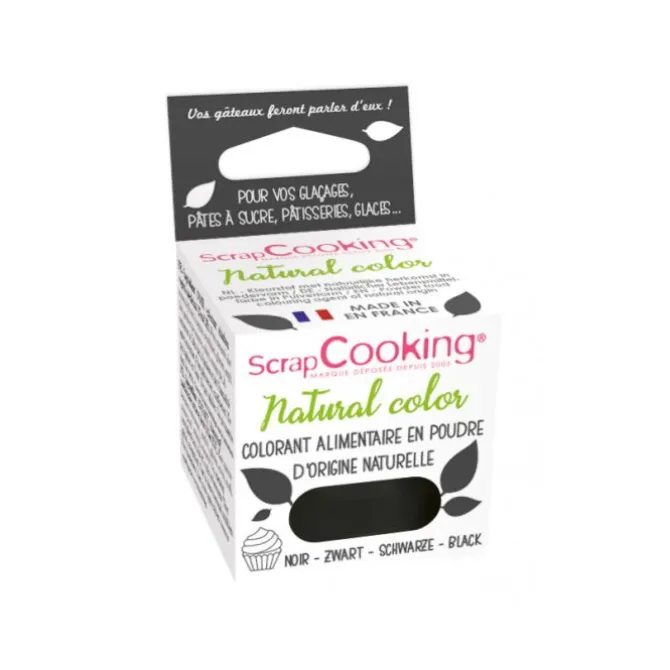 ScrapCooking Natural Origin kleurstofpoeder 3 gram Anthracite