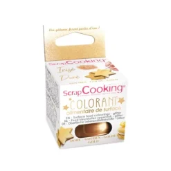 ScrapCooking oppervlaktekleurstof 5 gram goudkleurig
