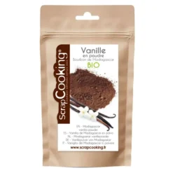ScrapCooking Organic Bourbon Madagscar vanillepoeder 8 gram