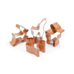 Scrapcooking Rendier koekjes uitsteekvorm 4 stuks rvs rood