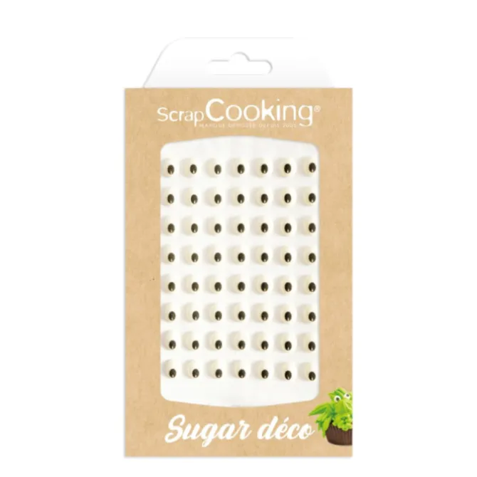 ScrapCooking suikerdecoratie ogen 63 stuks