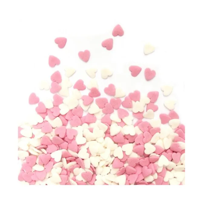 ScrapCooking suikerdecoratie 50 gram White & Pink Hearts
