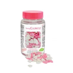 ScrapCooking suikerdecoratie 50 gram White & Pink Hearts