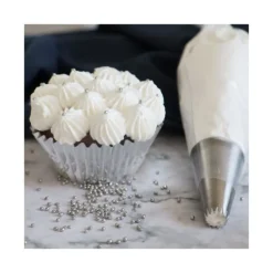 Scrapcooking Suikerdecoratie medium parels 55 gram zilver