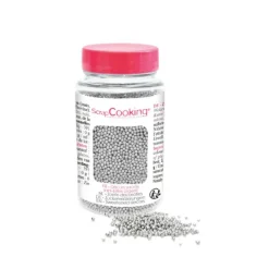 Scrapcooking Suikerdecoratie medium parels 55 gram zilver
