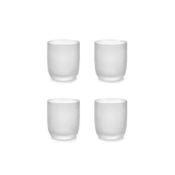 Serax Base glas 330 ml ø 8 cm h 9 cm glas frosted wit 4 stuks