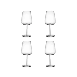 Serax Base witte wijnglas gebogen 500 ml ø 9 cm h 21 cm glas 4 stuks