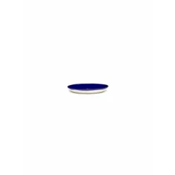 Serax Feast by Ottolenghi bord XS ø 16 cm h 2 cm aardewerk Lapis Lazuli + Artichoke White