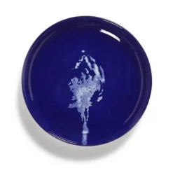 Serax Feast by Ottolenghi bord XS ø 16 cm h 2 cm aardewerk Lapis Lazuli + Artichoke White