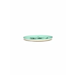 Serax Feast by Ottolenghi bord L ø 26 cm h 2 cm aardewerk Azure + Pepper Green
