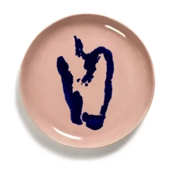 Serax Feast by Ottolenghi bord M ø 22 cm h 2 cm aardewerk Delicious Pink + Pepper Blue