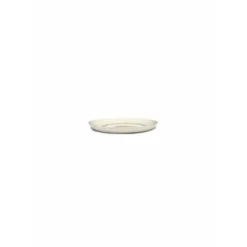 Serax Feast by Ottolenghi bord S ø 19 cm h 2 cm aardewerk White + Swirl-Stripes Red