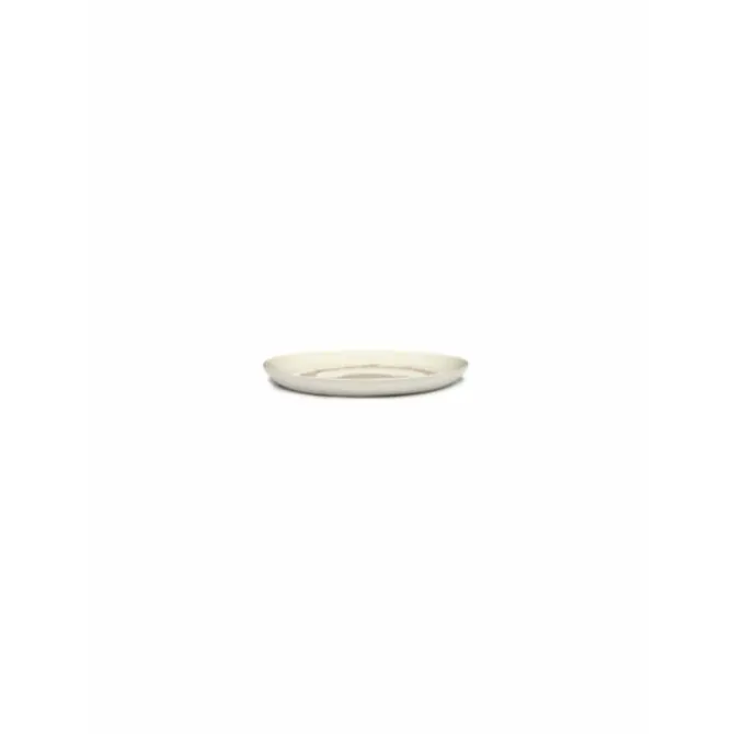 Serax Feast by Ottolenghi bord S ø 19 cm h 2 cm aardewerk White + Swirl-Stripes Red