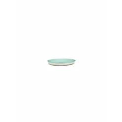 Serax Feast by Ottolenghi bord XS ø 16 cm h 2 cm aardewerk Azure + Artichoke Green