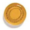 Serax Feast by Ottolenghi bord XS ø 16 cm h 2 cm aardewerk Sunny Yellow + Swirl-Dots Black