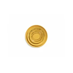 Serax Feast by Ottolenghi bord XS ø 16 cm h 2 cm aardewerk Sunny Yellow + Swirl-Dots Black