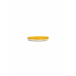 Serax Feast by Ottolenghi bord S ø 19 cm h 2 cm aardewerk Sunny Yellow + Swirl-Stripes Red