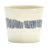 Serax Feast by Ottolenghi espressokop 150 ml aardewerk White + Swirl-Stripes Blue