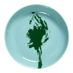 Serax Feast by Ottolenghi hoog bord ø 22 cm h 4 cm aardewerk Azure + Artichoke Green