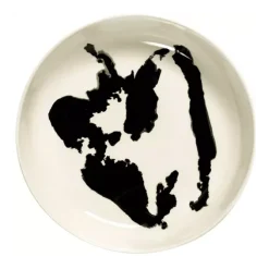 Serax Feast by Ottolenghi hoog bord ø 22 cm h 4 cm aardewerk White + Pepper Black
