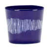 Serax Feast by Ottolenghi koffiekop 250 ml aardewerk Lapis Lazuli + Swirl-Stripes White