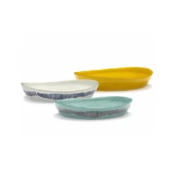 Serax Feast by Ottolenghi serveerschaal ø 44,5 cm h 9 cm aardewerk White + Artichoke Black