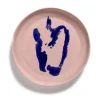 Serax Feast by Ottolenghi serveerschaal M ø 34 cm h 4 cm aardewerk Delicious Pink + Pepper Blue