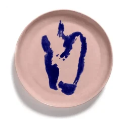 Serax Feast by Ottolenghi serveerschaal M ø 34 cm h 4 cm aardewerk Delicious Pink + Pepper Blue