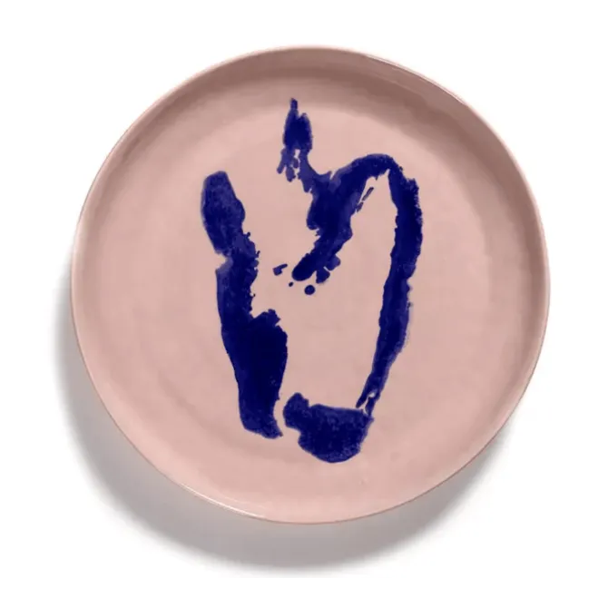Serax Feast by Ottolenghi serveerschaal M ø 34 cm h 4 cm aardewerk Delicious Pink + Pepper Blue