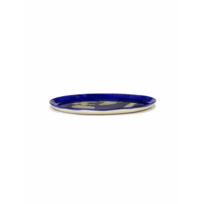 Serax Feast by Ottolenghi serveerbord ø 35 cm h 2 cm aardewerk Lapis Lazuli - Pepper Gold