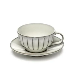 Serax INKU by Sergio Herman cappuccinokop 200 ml aardewerk wit
