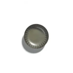 Serax INKU by Sergio Herman hoog bord XS ø 16 cm h 4 cm aardewerk groen