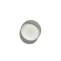 Serax INKU by Sergio Herman hoog bord XS ø 16 cm h 4 cm aardewerk wit