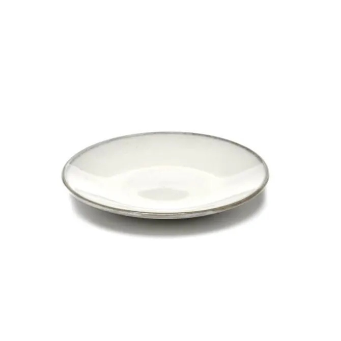 Serax INKU by Sergio Herman schotel voor espressokop ø 12 cm h 1,6 cm aardewerk groen