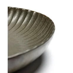 Serax INKU by Sergio Herman serveerschaal M ø 32 cm h 5 cm aardewerk groen