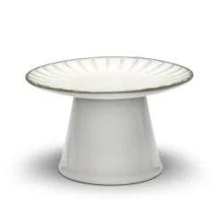 Serax INKU by Sergio Herman taartplateau S ø 15 cm h 9 cm aardewerk wit
