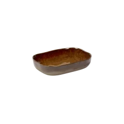Serax Merci diep bord rechthoekig no 7 M zandsteen 14,5 x 10,5 x 3 cm okerbruin