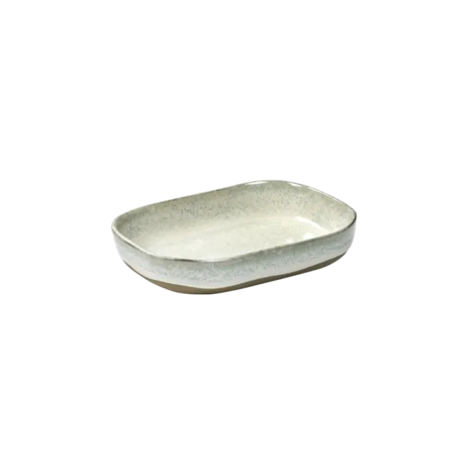 Serax Merci diep bord rechthoekig no 7 M zandsteen 14,5 x 10,5 x 3 cm gebroken wit