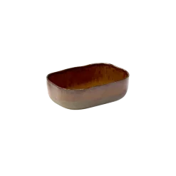 Serax Merci extra diep bord 14,5 x 10,5 cm h 4,5 cm oker/bruin